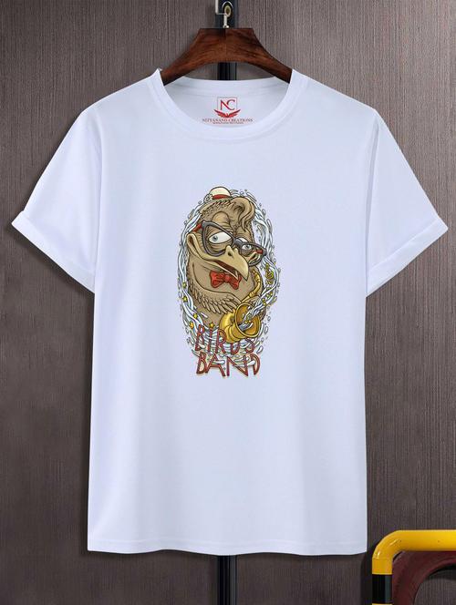 unisex white graphic printed t-shirt - 20883635 -  Standard Image - 0