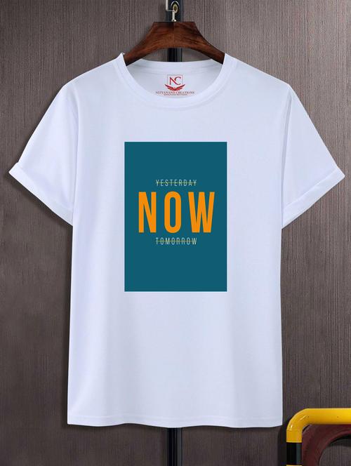unisex white graphic printed t-shirt - 20883643 -  Standard Image - 0