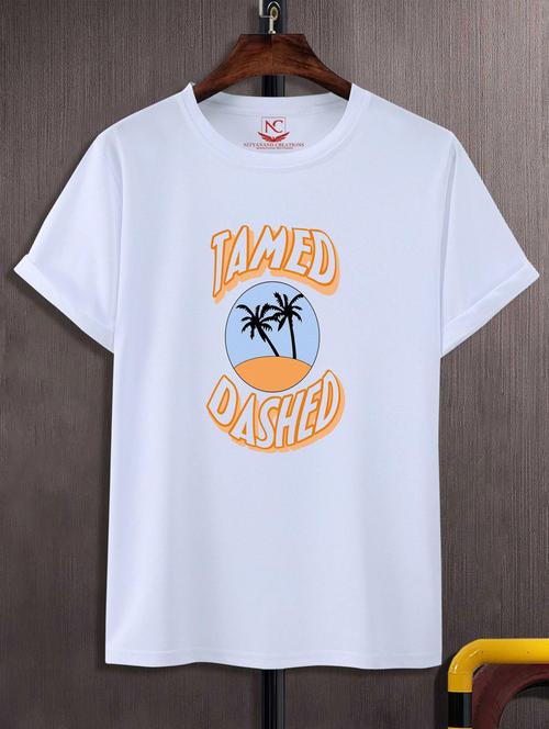 unisex white graphic printed t-shirt - 20883645 -  Standard Image - 0