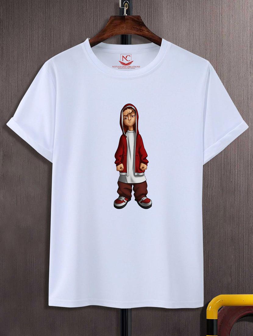 unisex white graphic printed t-shirt - 20883650 -  Zoom Image - 0