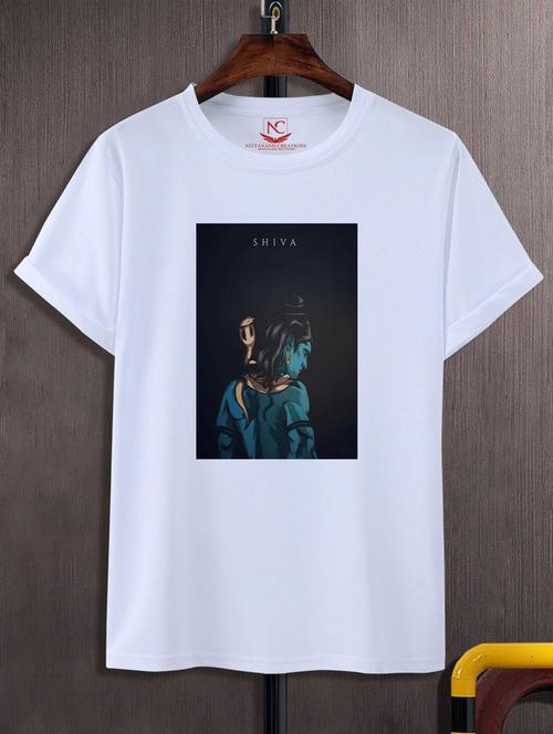 unisex white graphic printed t-shirt - 20883656 - Standard Image - 0
