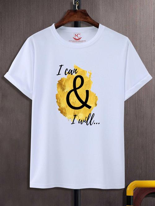 unisex white graphic printed t-shirt - 20883657 -  Standard Image - 0