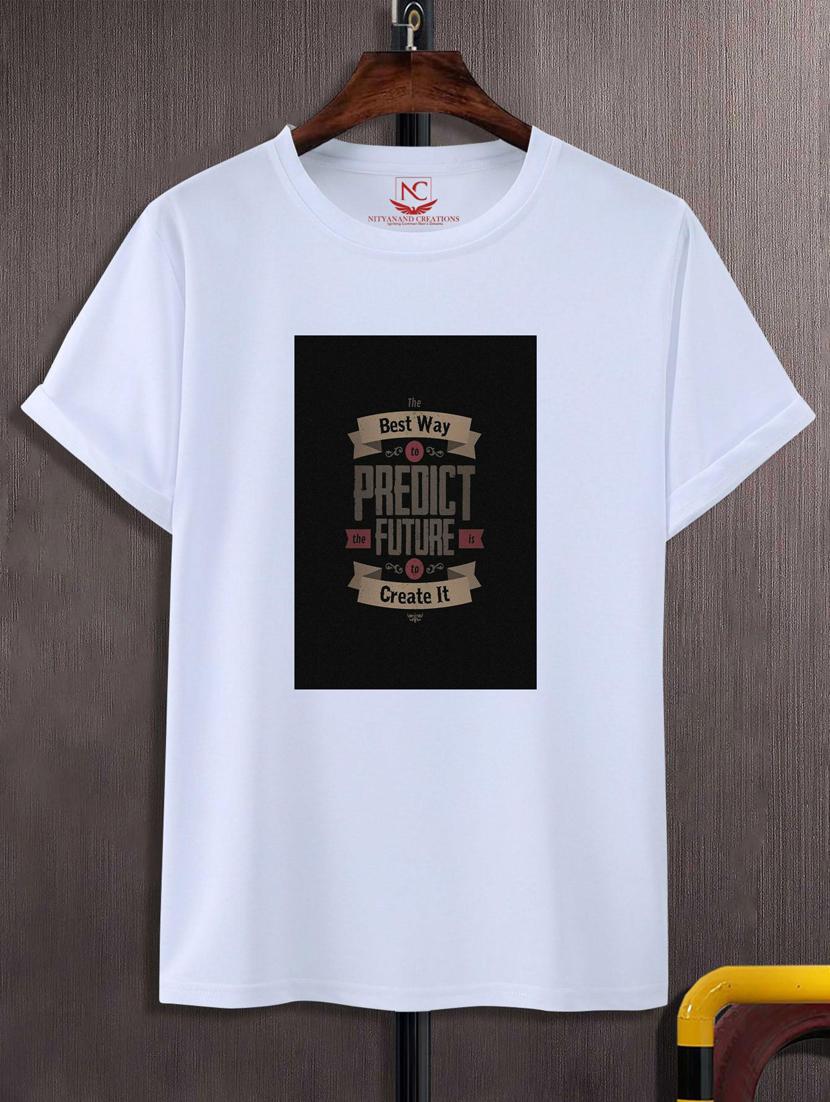 unisex white graphic printed t-shirt - 20883670 -  Zoom Image - 0