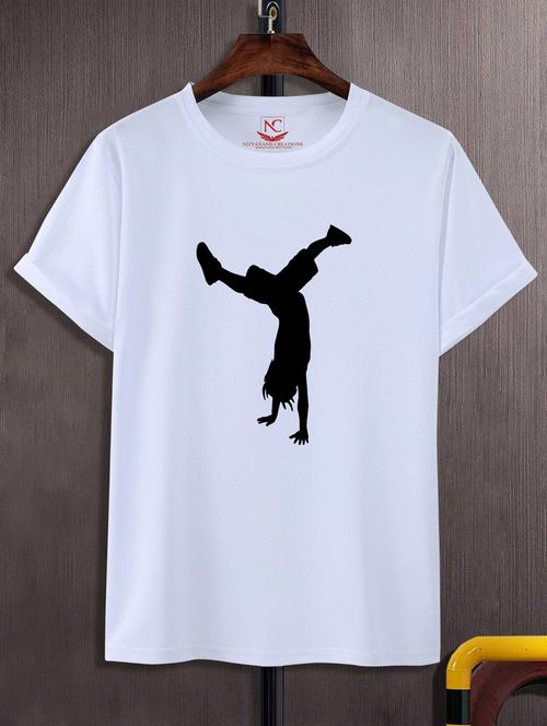 unisex white graphic printed t-shirt - 20883675 -  Standard Image - 0