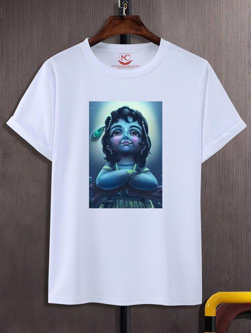 unisex white graphic printed t-shirt - 20883677 - Standard Image - 0