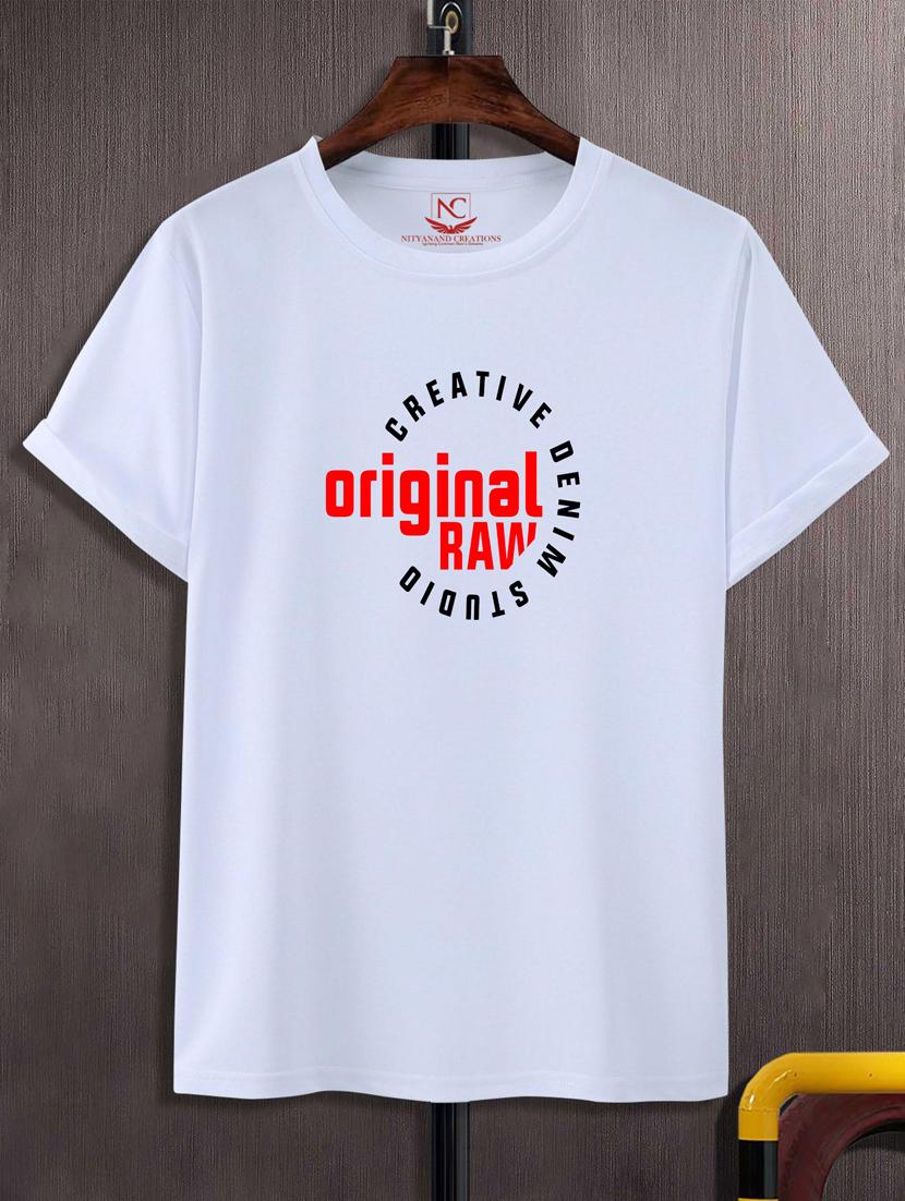 unisex white graphic printed t-shirt - 20883678 -  Zoom Image - 0