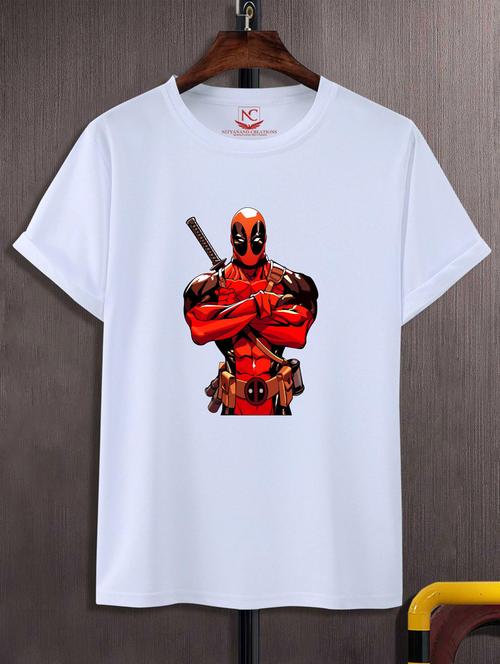 unisex white graphic printed t-shirt - 20883686 -  Standard Image - 0
