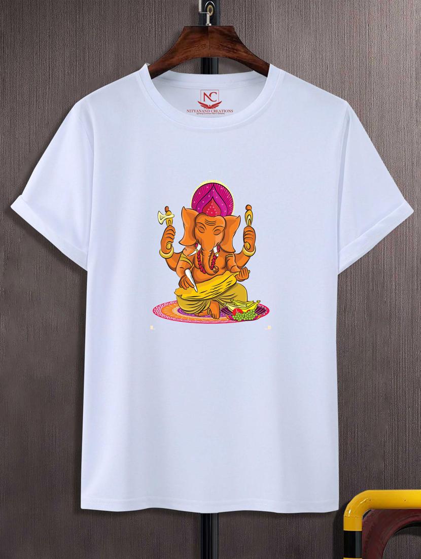 unisex white graphic printed t-shirt - 20883700 -  Zoom Image - 0