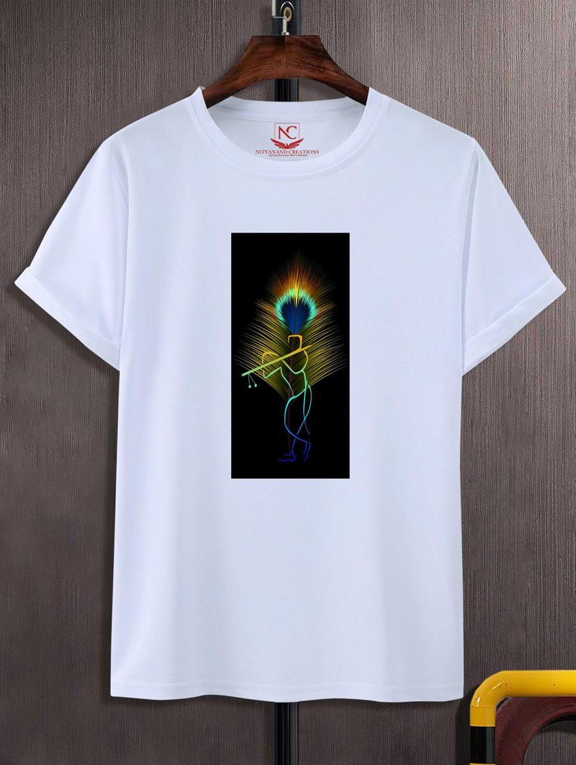 unisex white graphic printed t-shirt - 20883706 -  Zoom Image - 0