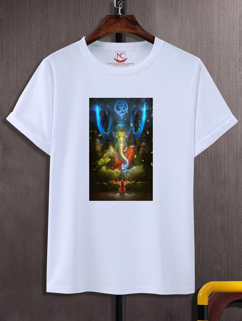 unisex white graphic printed t-shirt - 20883708 - Zoom Image - 0