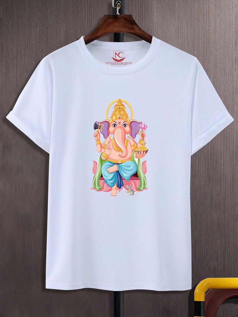 unisex white graphic printed t-shirt - 20883725 -  Zoom Image - 0