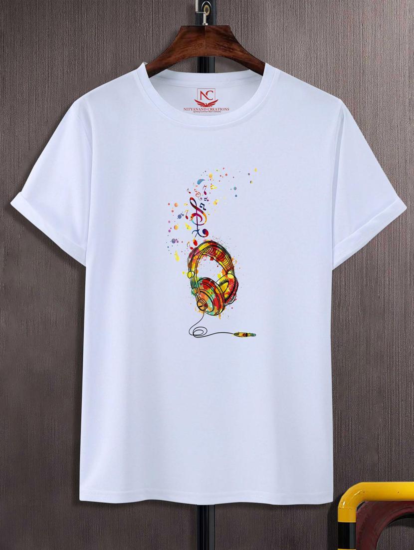 unisex white graphic print t-shirt - 20883727 -  Zoom Image - 0