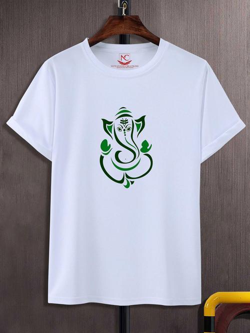 unisex white graphic printed t-shirt - 20883733 -  Standard Image - 0