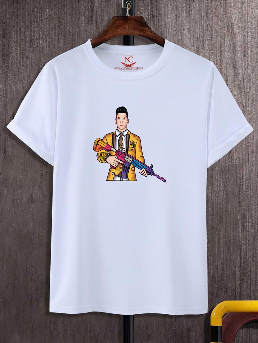 unisex white graphic printed t-shirt - 20883739 -  Zoom Image - 0