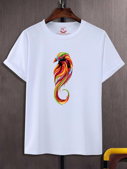 unisex white graphic printed t-shirt - 20883748 -  Standard Image - 0