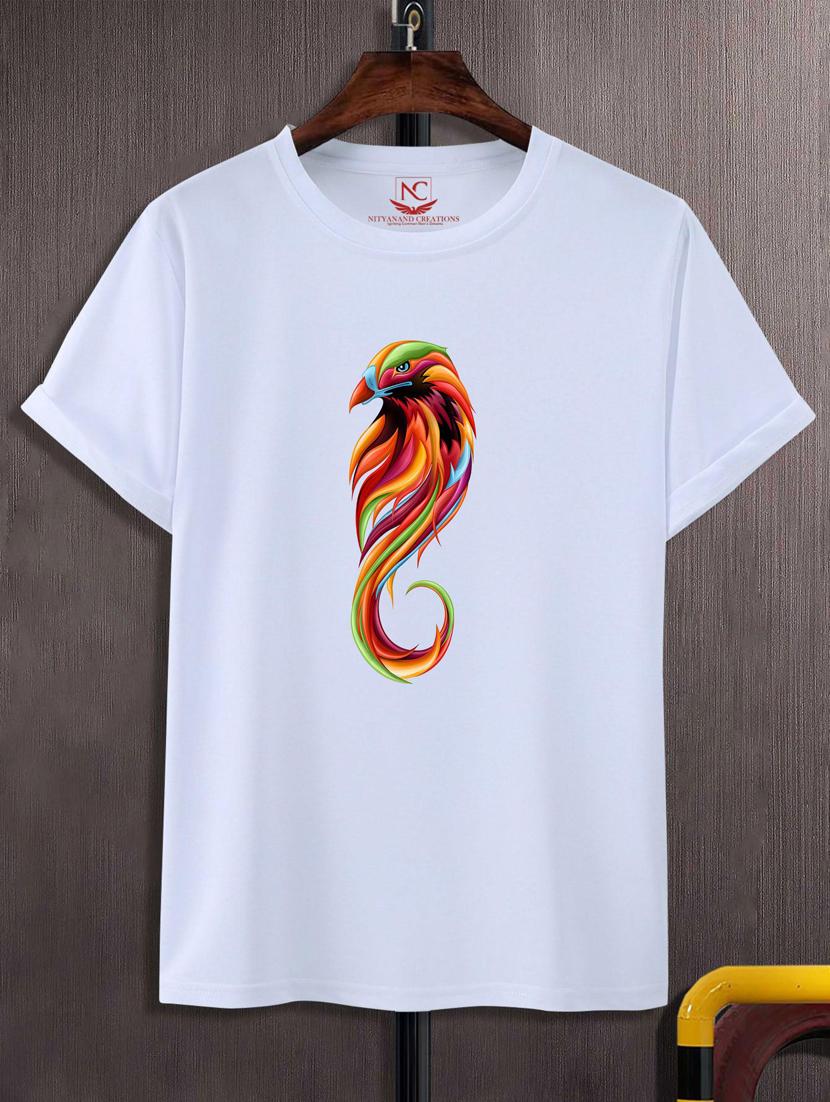 unisex white graphic printed t-shirt - 20883748 -  Zoom Image - 0