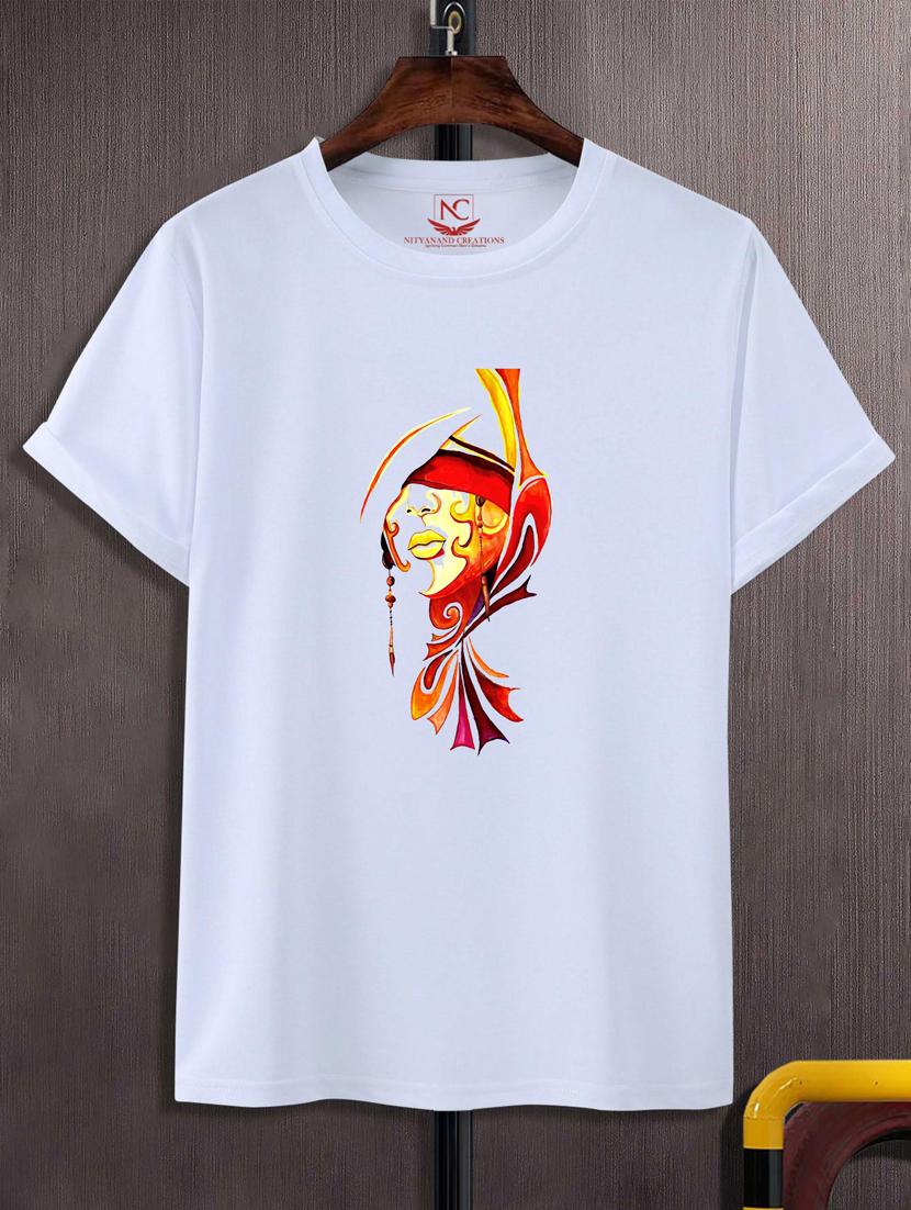 unisex white graphic printed t-shirt - 20883751 -  Zoom Image - 0