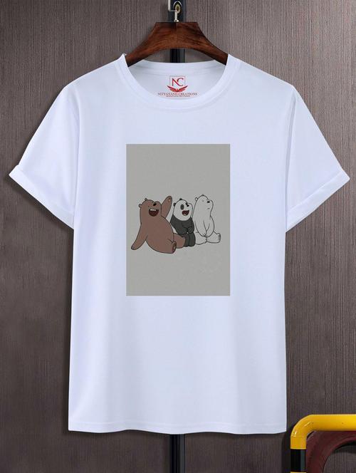 unisex white graphic printed t-shirt - 20883765 -  Standard Image - 0