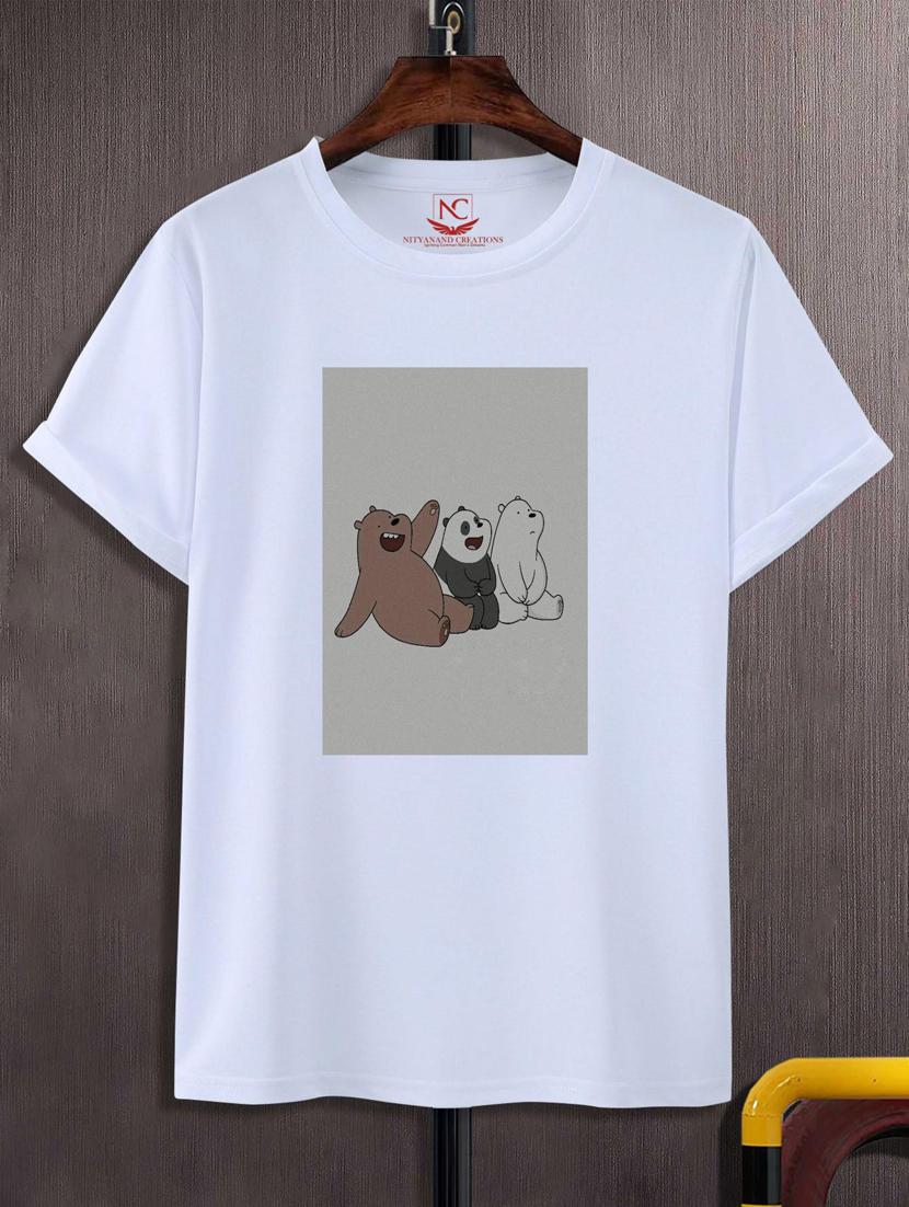 unisex white graphic printed t-shirt - 20883765 -  Zoom Image - 0