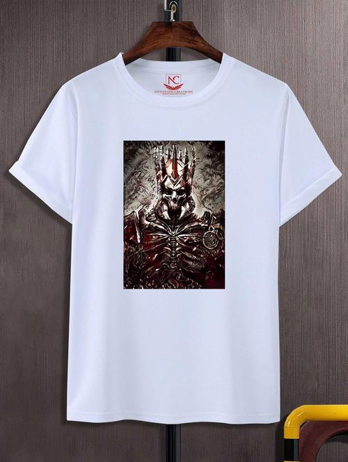 unisex white graphic printed t-shirt - 20883775 -  Standard Image - 0