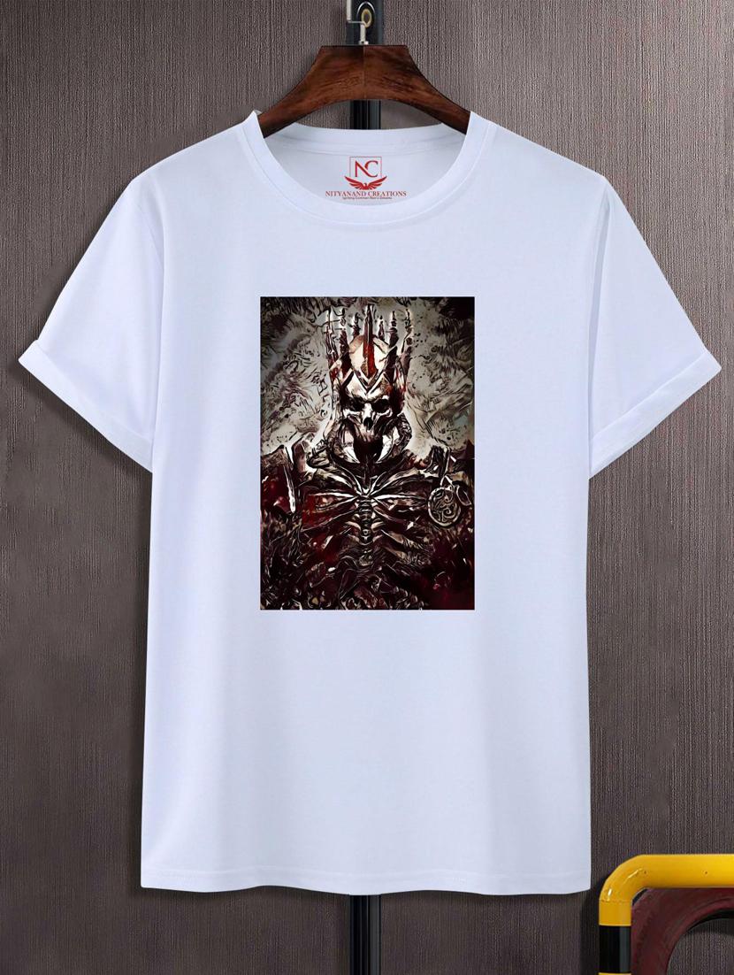 unisex white graphic printed t-shirt - 20883775 -  Zoom Image - 0