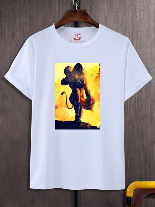 unisex white graphic printed t-shirt - 20883780 -  Standard Image - 0
