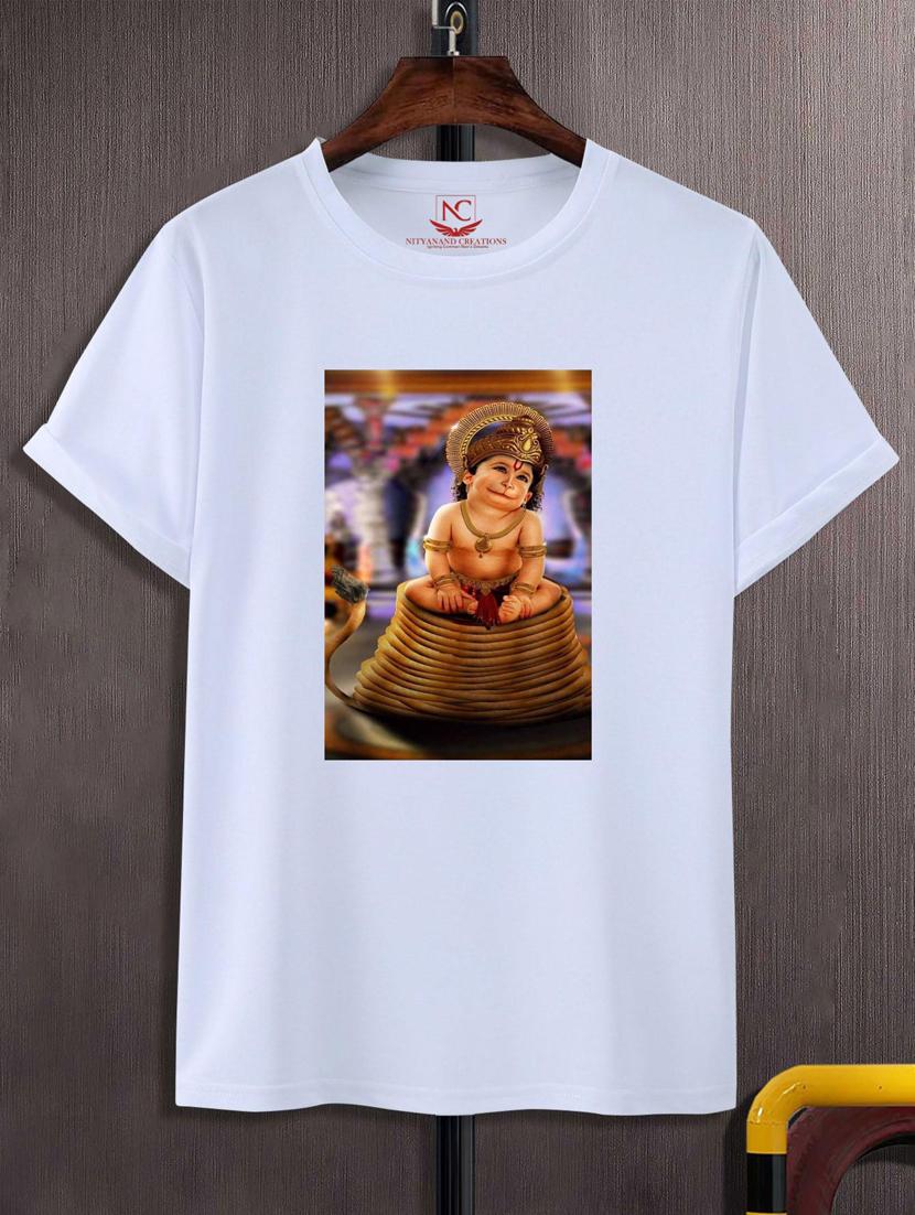 unisex white graphic printed t-shirt - 20883782 -  Zoom Image - 0