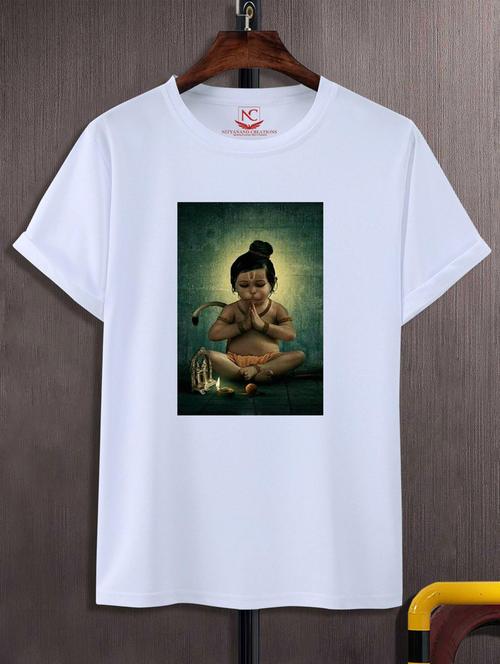 unisex white graphic printed t-shirt - 20883783 -  Standard Image - 0