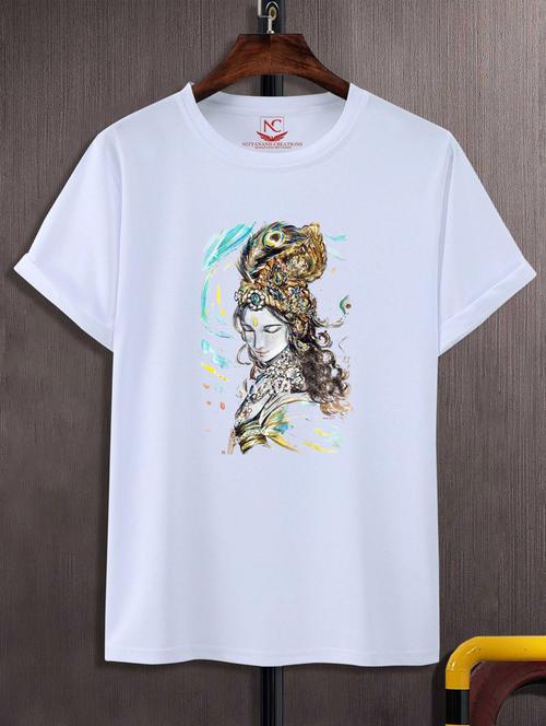 unisex white graphic printed t-shirt - 20883784 -  Standard Image - 0