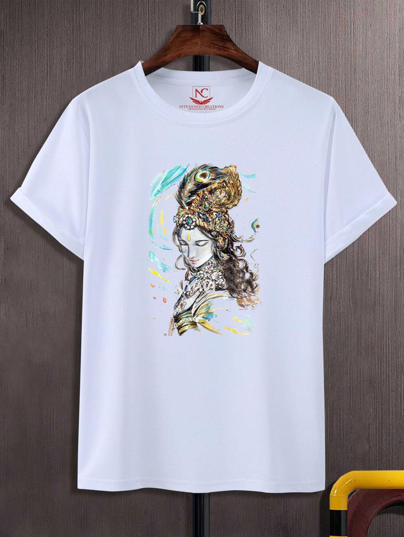 unisex white graphic printed t-shirt - 20883784 -  Zoom Image - 0