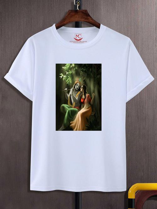 unisex white graphic printed t-shirt - 20883787 -  Standard Image - 0