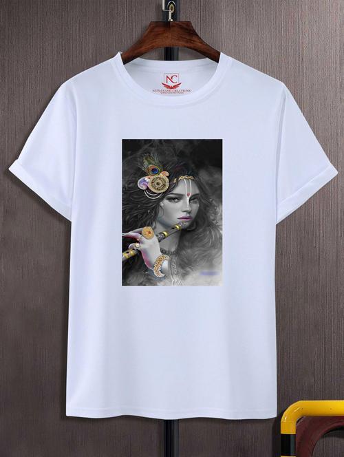 unisex white graphic printed t-shirt - 20883792 -  Standard Image - 0