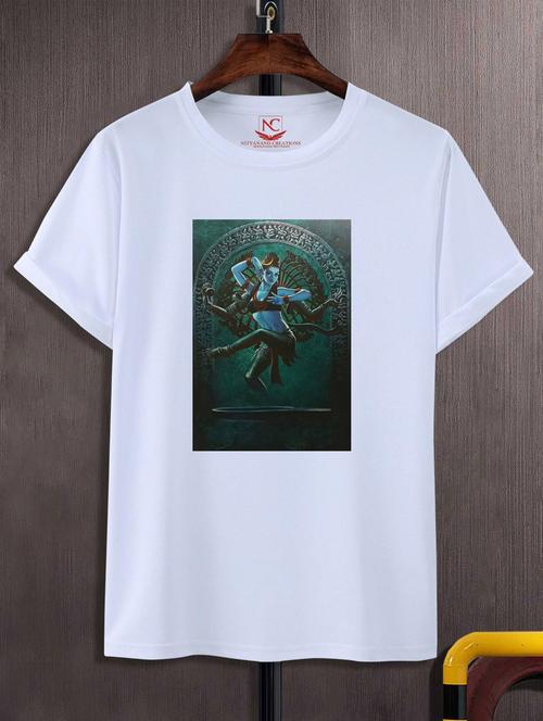 unisex white graphic printed t-shirt - 20883795 -  Standard Image - 0