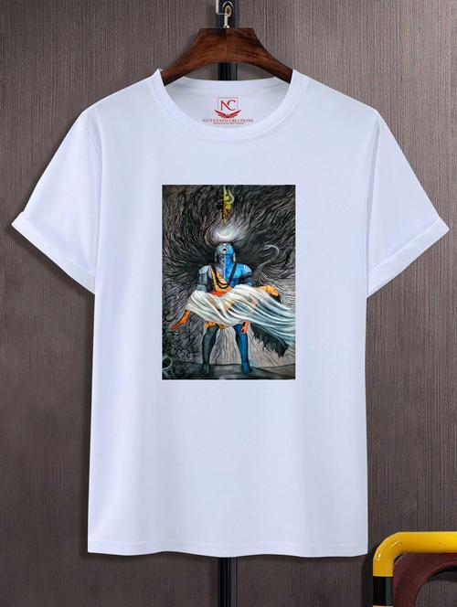 unisex white graphic printed t-shirt - 20883798 - Standard Image - 0