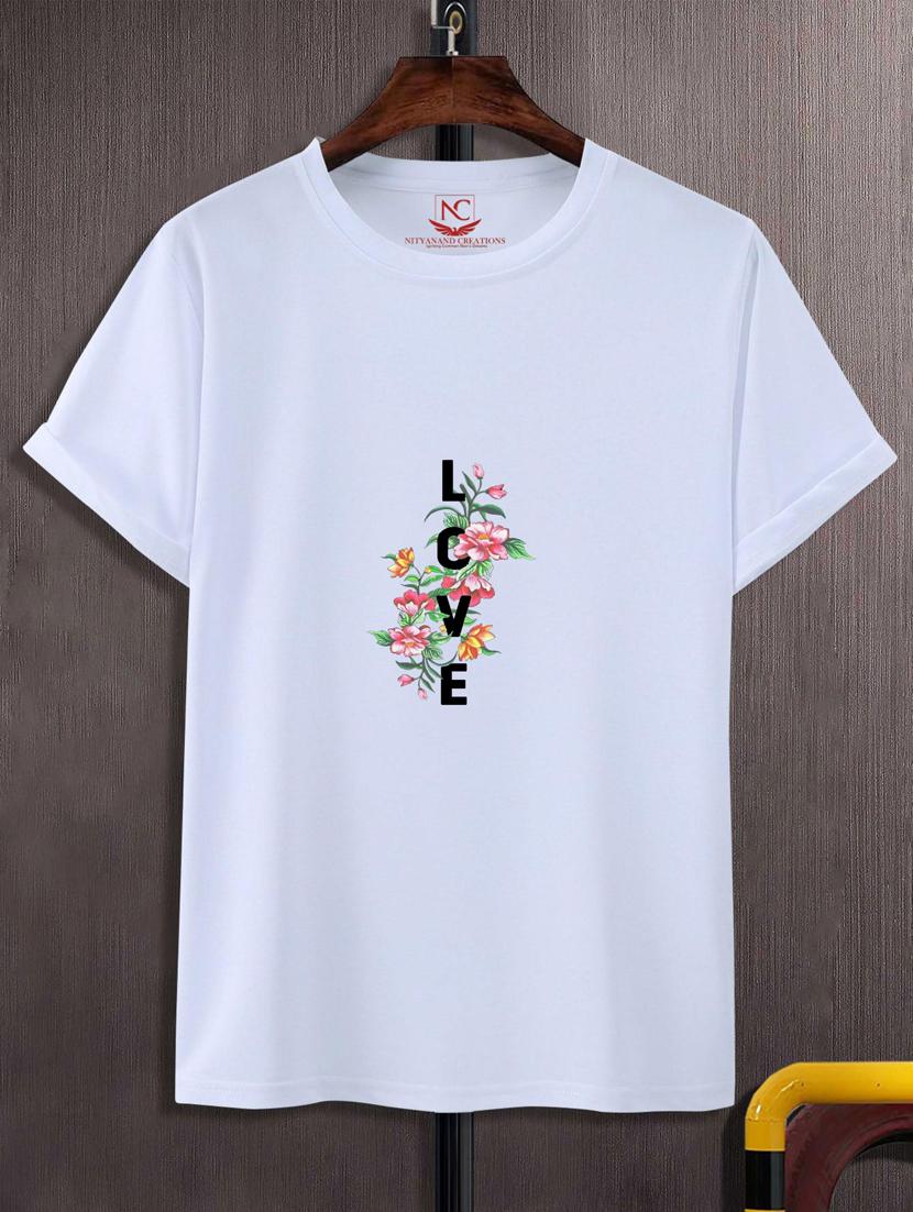 unisex white polyester graphic t-shirt - 20883810 -  Zoom Image - 0