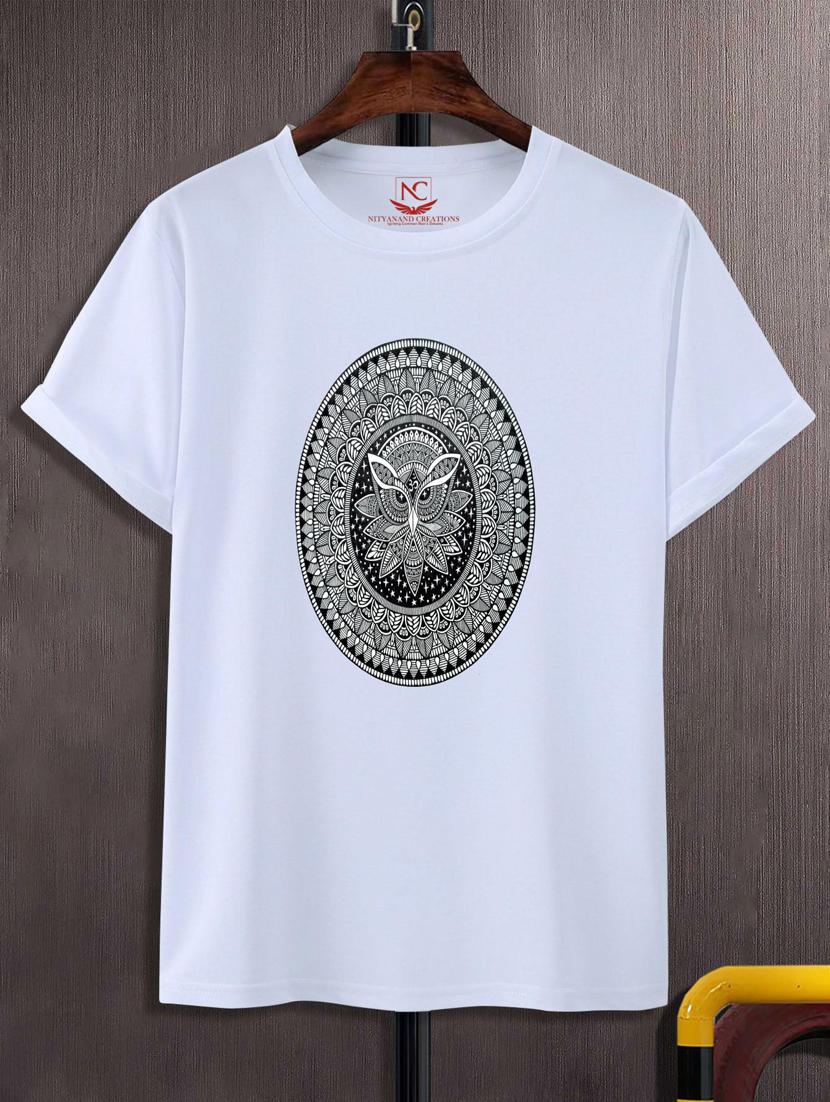 unisex white graphic printed t-shirt - 20883815 -  Zoom Image - 0