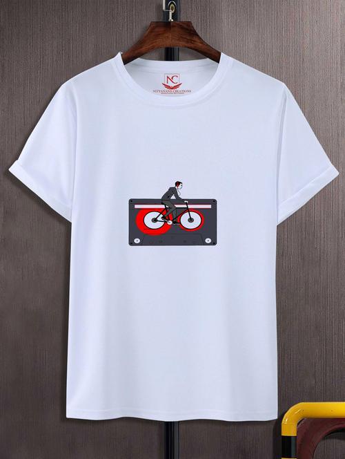 unisex white graphic printed t-shirt - 20883831 -  Standard Image - 0