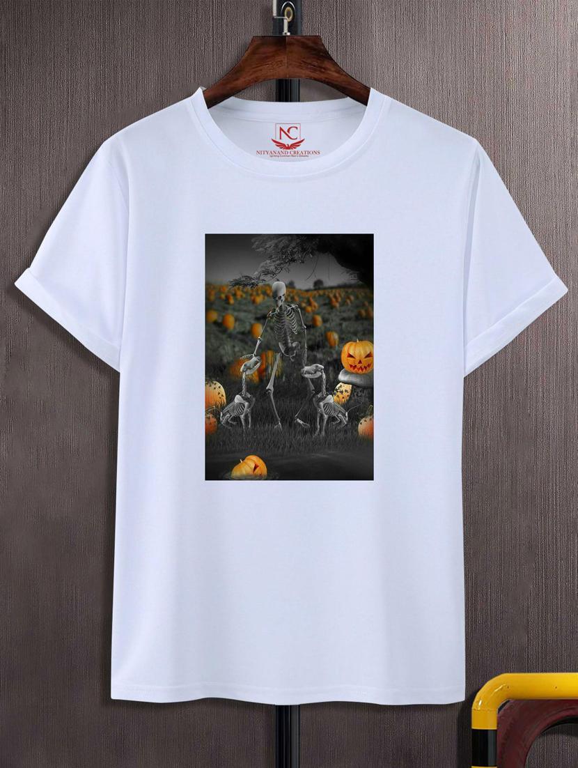 unisex white graphic printed t-shirt - 20883832 -  Zoom Image - 0
