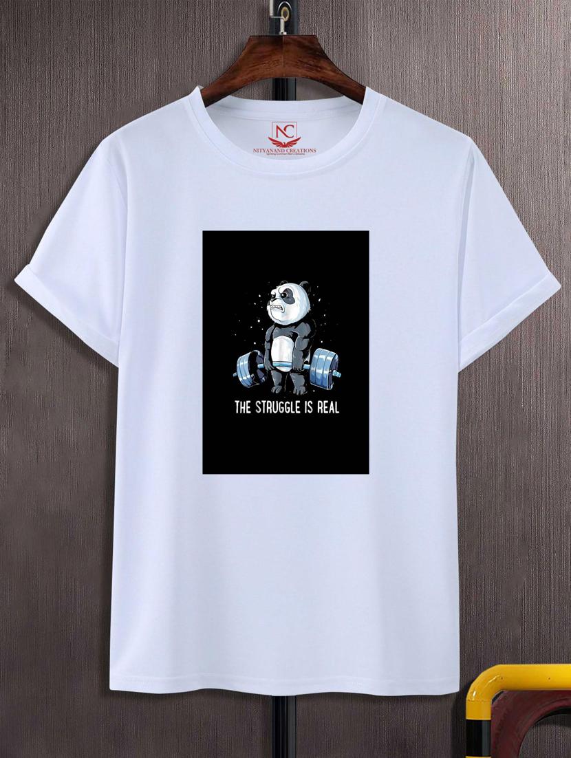 unisex white graphic printed t-shirt - 20883836 - Zoom Image - 0