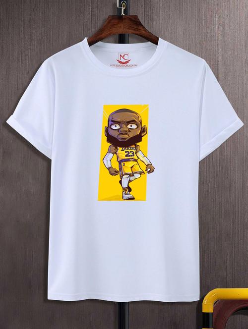 unisex white polyester graphic t-shirt - 20883845 - Standard Image - 0