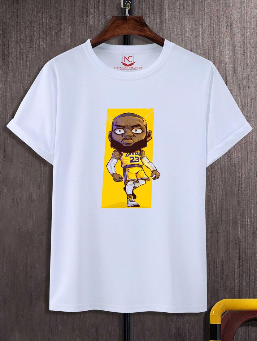 unisex white polyester graphic t-shirt - 20883845 - Zoom Image - 0