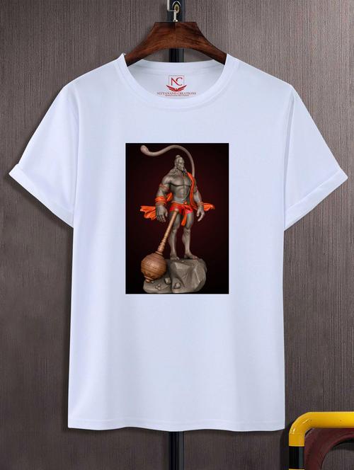 unisex white graphic printed t-shirt - 20883860 - Standard Image - 0
