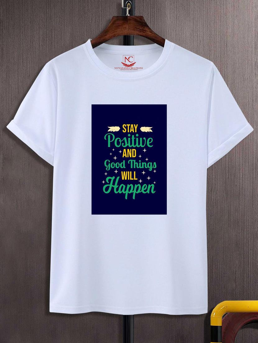 unisex white graphic printed t-shirt - 20883863 - Zoom Image - 0