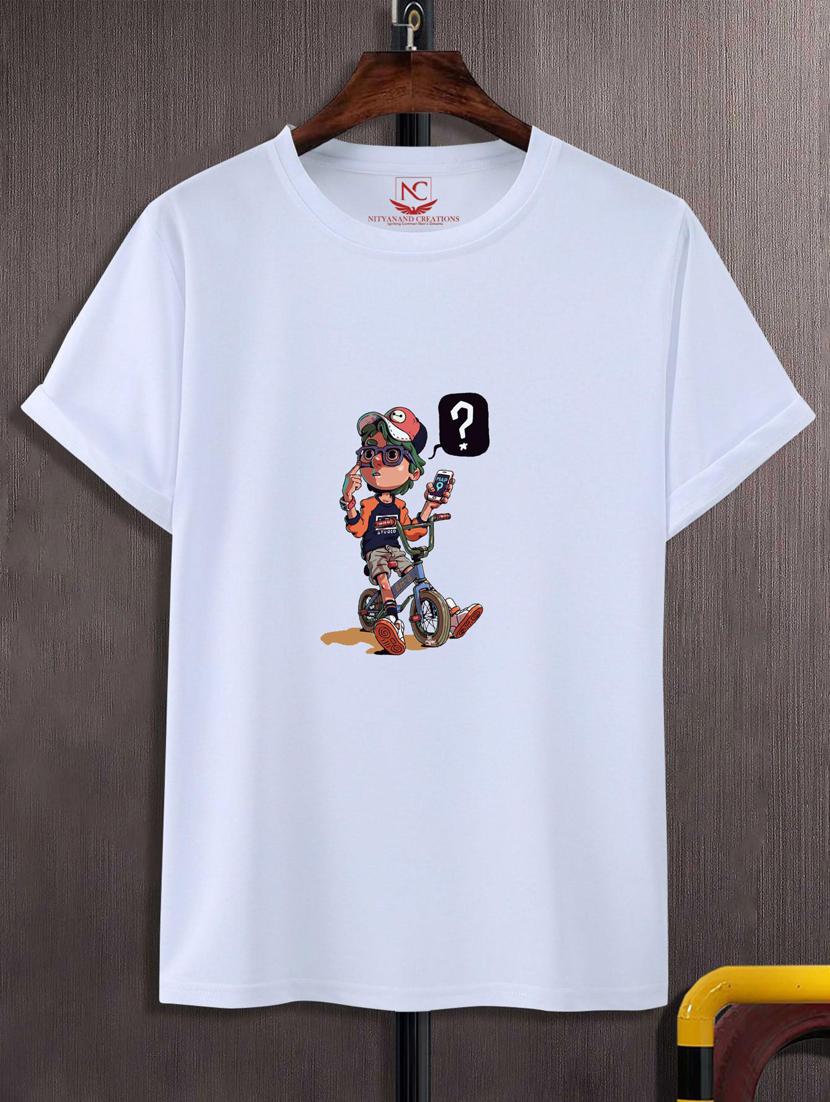 unisex white graphic printed t-shirt - 20883866 -  Zoom Image - 0