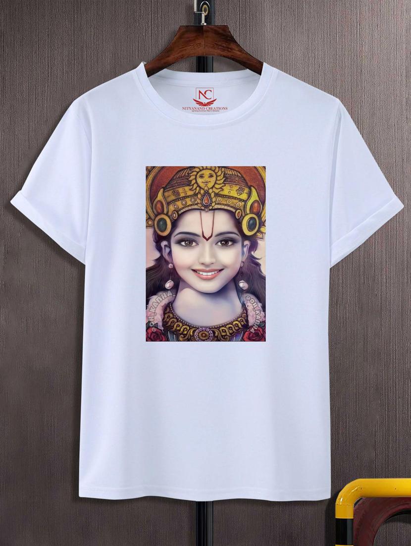 unisex white graphic printed t-shirt - 20883875 -  Zoom Image - 0