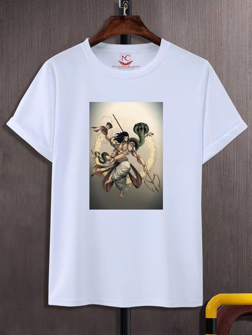 unisex white graphic printed t-shirt - 20883877 -  Standard Image - 0