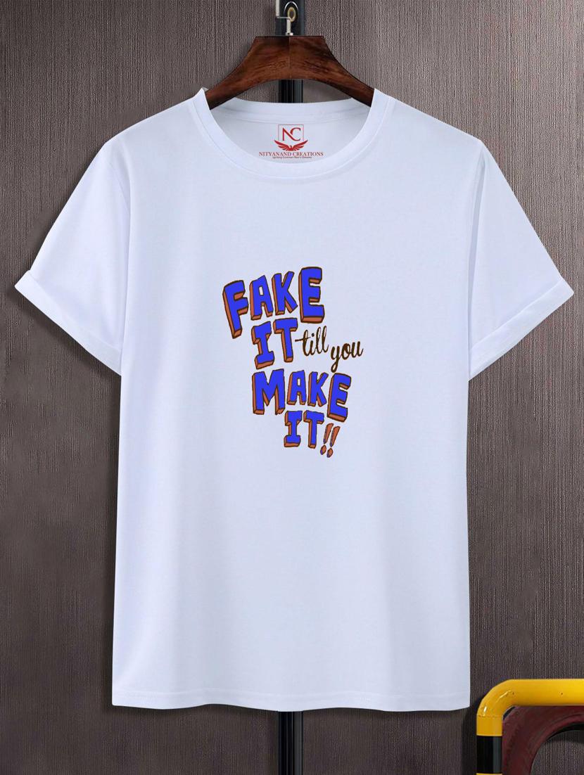 unisex white graphic printed t-shirt - 20883883 - Zoom Image - 0