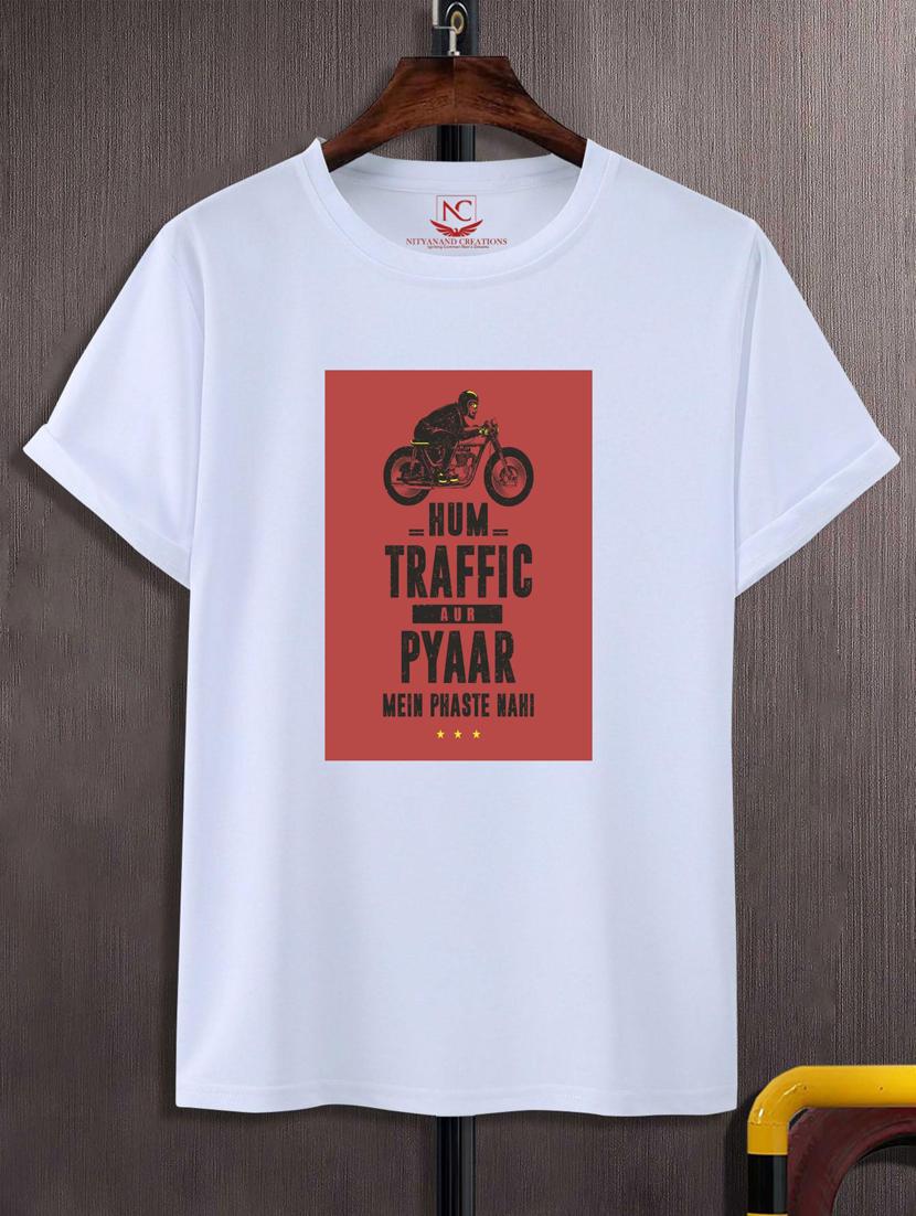unisex white graphic printed t-shirt - 20883891 -  Zoom Image - 0