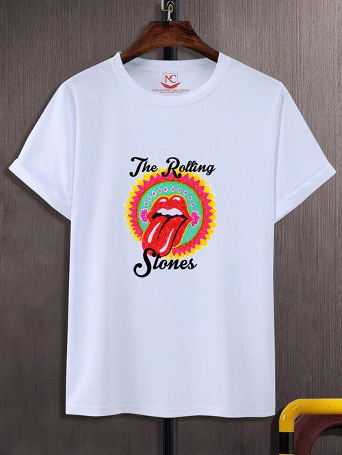 unisex white graphic printed t-shirt - 20883927 -  Standard Image - 0