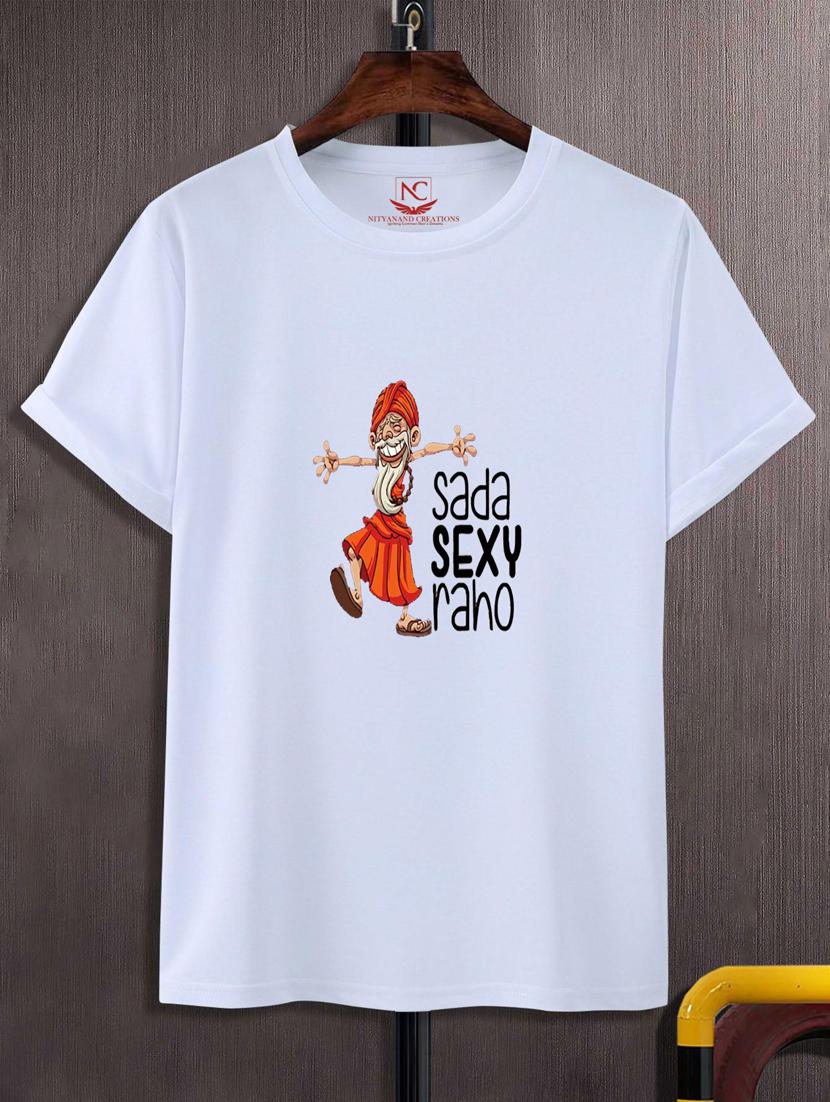 unisex white graphic print t-shirt - 20883933 -  Zoom Image - 0